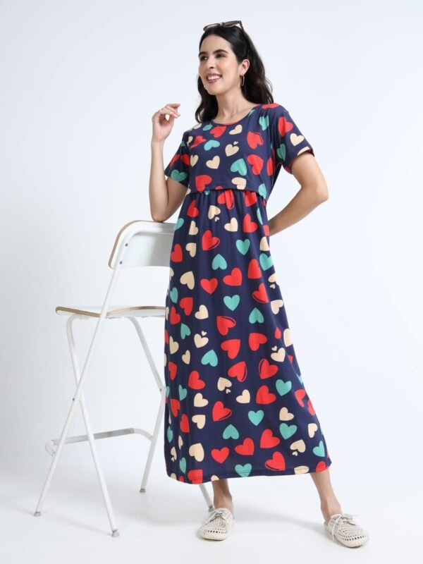 ZIPLESS MATERNITY FEEDING DRESS
