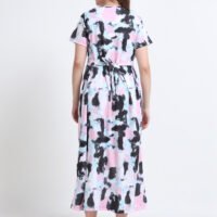 Soft Printed Nursing Nighty with Easy Feeding Access