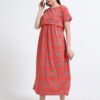Maternity & Nursing Maxi Dress for Women | Feeding Friendly | Soft Cotton-Blend | Zipless Comfort Fit