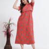 Maternity & Nursing Maxi Dress for Women | Feeding Friendly | Soft Cotton-Blend | Zipless Comfort Fit