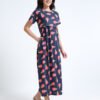 Ice Cream Print Zipless Maternity & Feeding Dress for Women