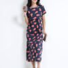 Ice Cream Print Zipless Maternity & Feeding Dress for Women