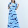 Dolphin Print Pregnancy Dress
