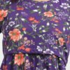 Violet Colour Maternity Zipless Dress for Women | Floral Print | Comfortable Pregnancy Wear