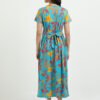 Green Leaf Printed Women’s Maternity & Nursing Maxi Dress with Zipless Feeding Access – Soft Breathable Fabric, Floral Print
