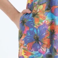 BARBET Women’s Maternity & Feeding Maxi Dress – Multicolor Floral Print