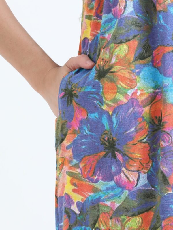 BARBET Women’s Maternity & Feeding Maxi Dress – Multicolor Floral Print