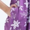 White Floral Printed Zipless Maternity & Nursing Dress | Soft Stretch Fabric with Easy Lift-Up Feeding Access