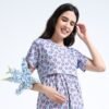Women Zipless Feeding Maternity Dress