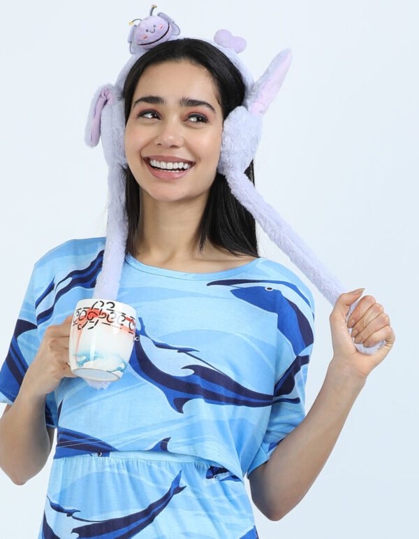 Dolphin Print Pregnancy Dress