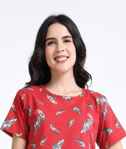 BARBET Women’s Maternity & Feeding Maxi Dress – Soft Cotton Printed Nursing Dress