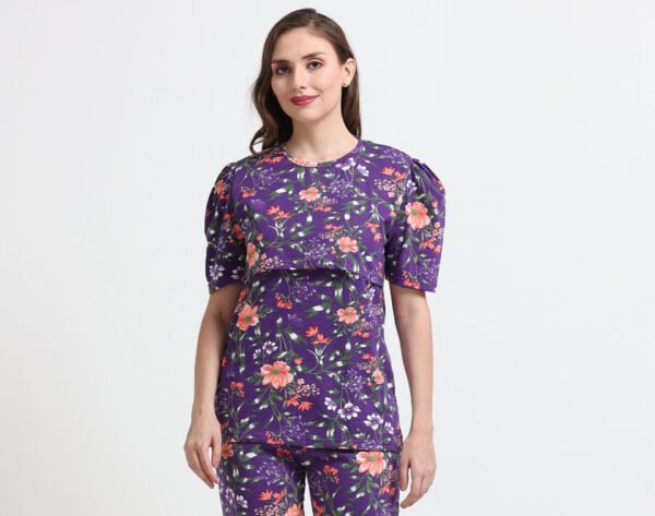 Cotton Maternity Feeding Co-ord Night Suit