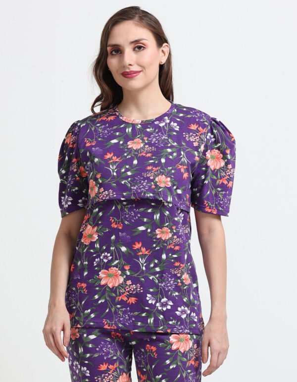 Cotton Maternity Feeding Co-ord Night Suit