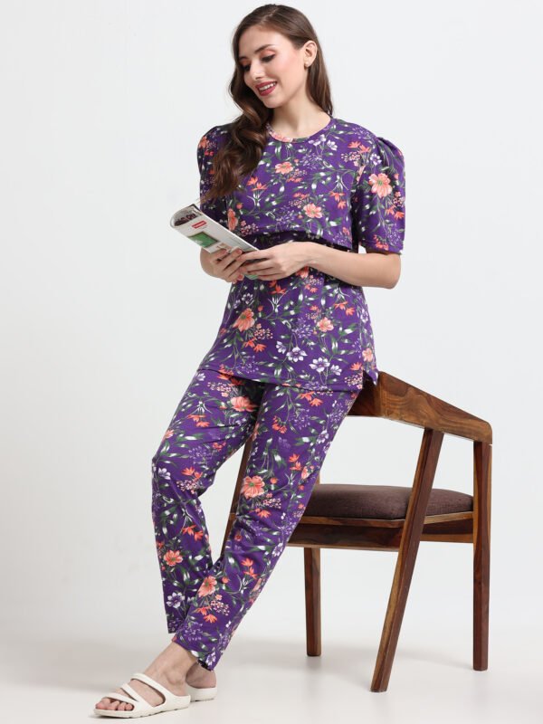 Cotton Maternity Feeding Co-ord Night Suit