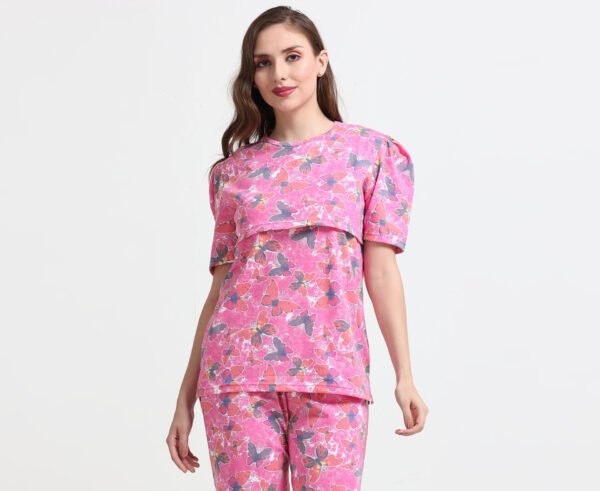 Pregnancy & Feeding Night Suit for Women