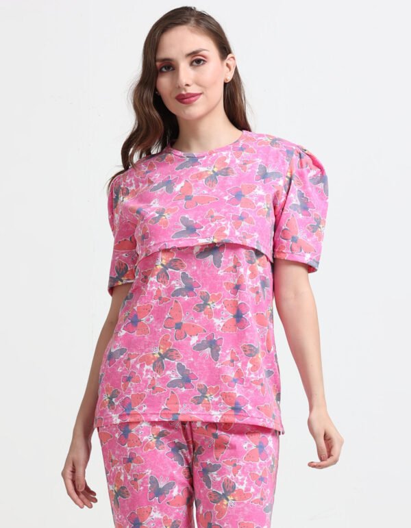 Pregnancy & Feeding Night Suit for Women