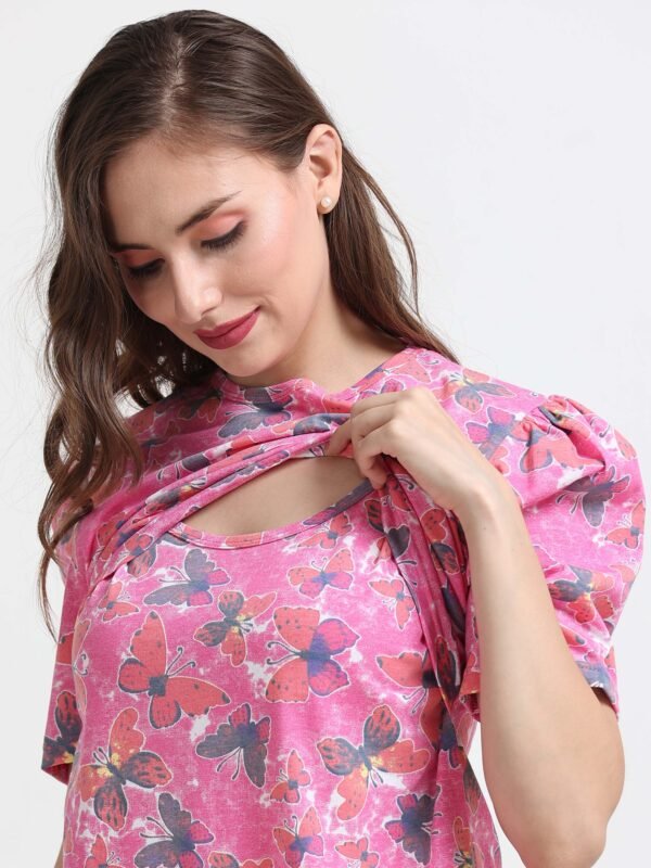 Pregnancy & Feeding Night Suit for Women