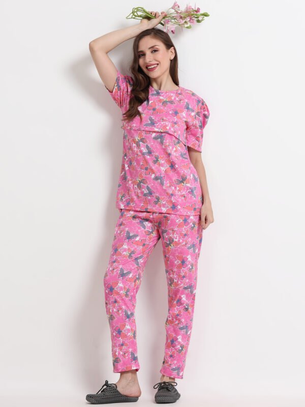 Pregnancy & Feeding Night Suit for Women