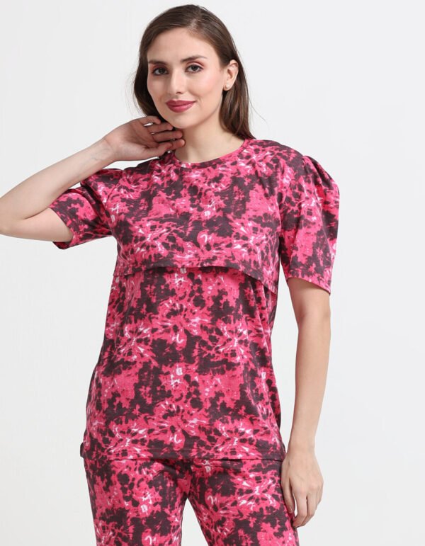 Maternity Feeding Nightwear T-Shirt & Pyjama Set