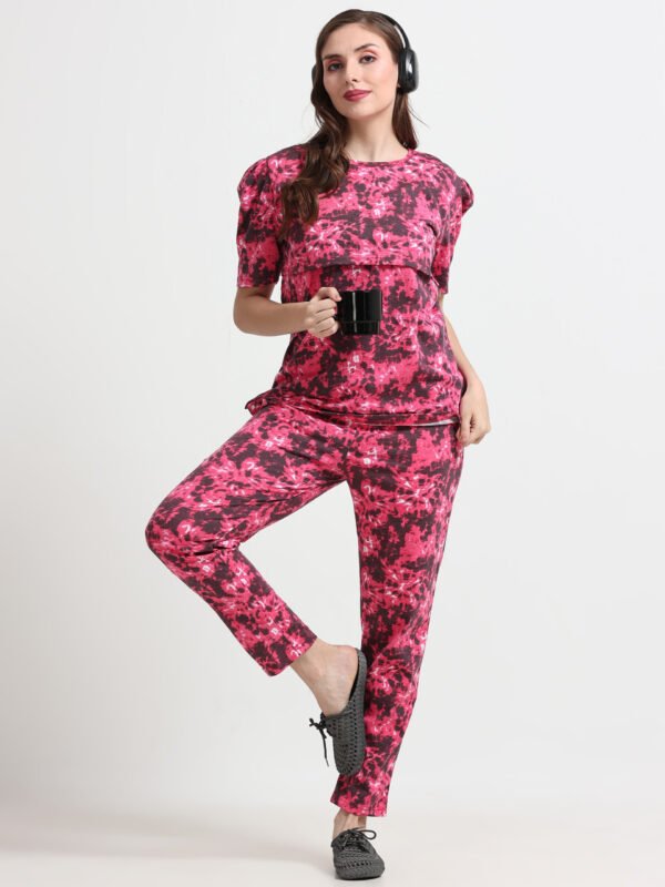 Maternity Feeding Nightwear T-Shirt & Pyjama Set