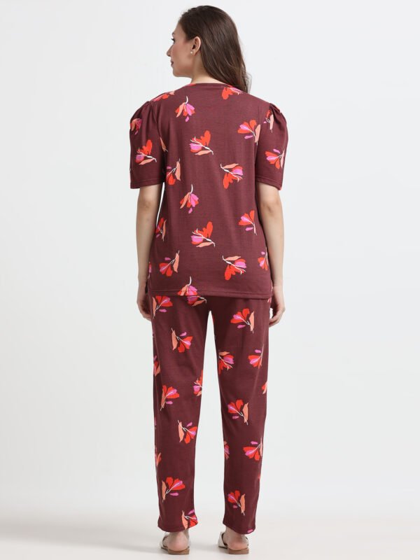 Women Cotton Nursing T-Shirt & Pyjama Night Suit