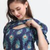 Women Cotton Maternity Feeding Night Suit Set