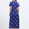 Royal Blue Heart Print Zipless Feeding Maxi Top