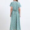 Women’s Zipless Feeding Maxi Dress Mint Green Printed Wear
