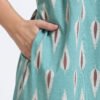 Women’s Zipless Feeding Maxi Dress Mint Green Printed Wear