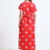 Women’s Zipless Feeding Red Heart Print Nighty