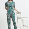 Barbet Women Cotton Maternity Feeding Night Suit Set