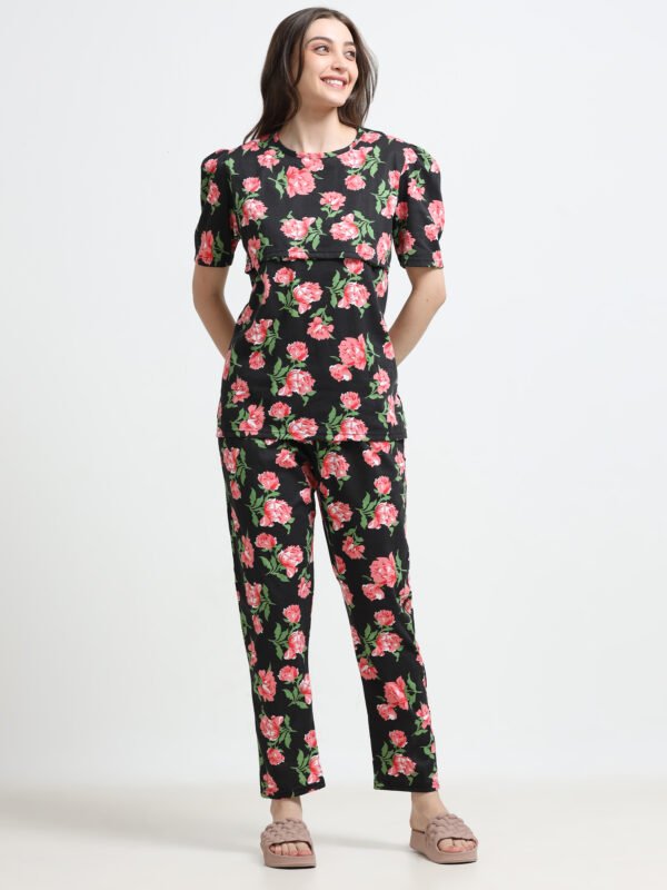 Barbet Maternity Feeding Nightwear T-Shirt & Pyjama Set
