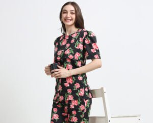 Barbet Maternity Feeding Nightwear T-Shirt & Pyjama Set