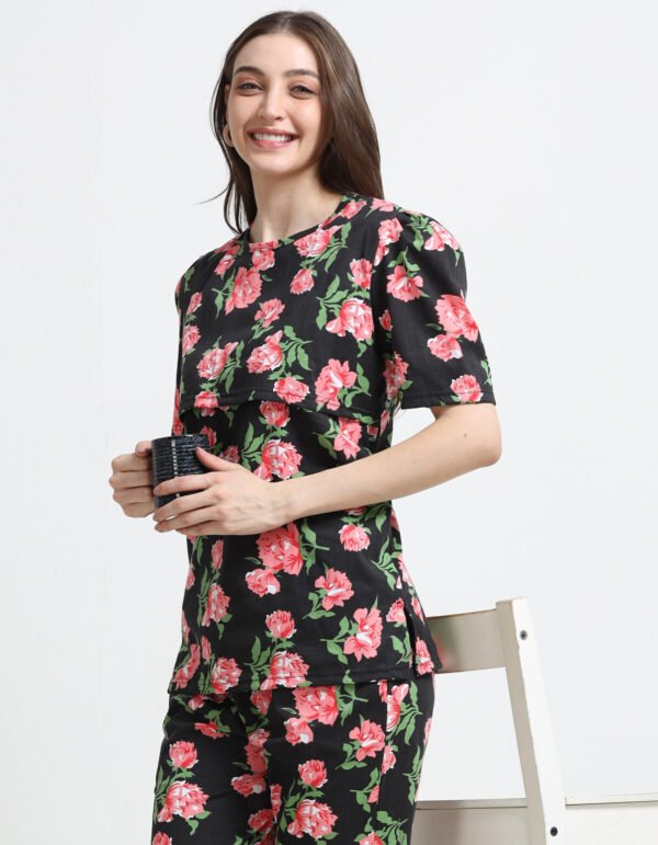 Barbet Maternity Feeding Nightwear T-Shirt & Pyjama Set