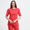 Women Printed Nursing Night Suit for Feeding Mothers