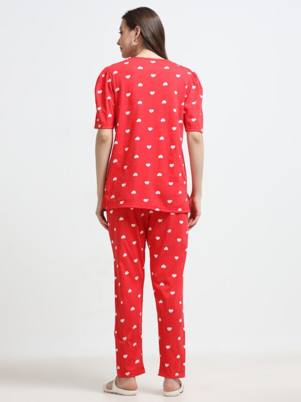 Women Printed Nursing Night Suit for Feeding Mothers
