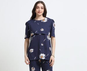 Cotton Maternity Feeding Co-ord Night Suit