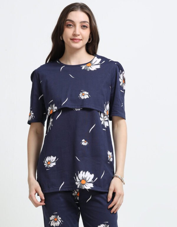 Cotton Maternity Feeding Co-ord Night Suit