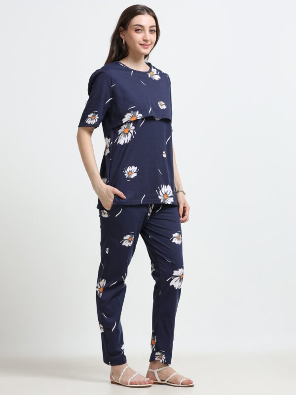 Cotton Maternity Feeding Co-ord Night Suit