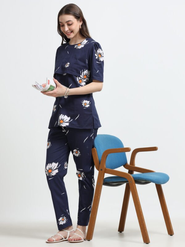 Cotton Maternity Feeding Co-ord Night Suit