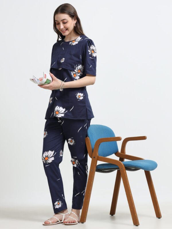 Cotton Maternity Feeding Co-ord Night Suit