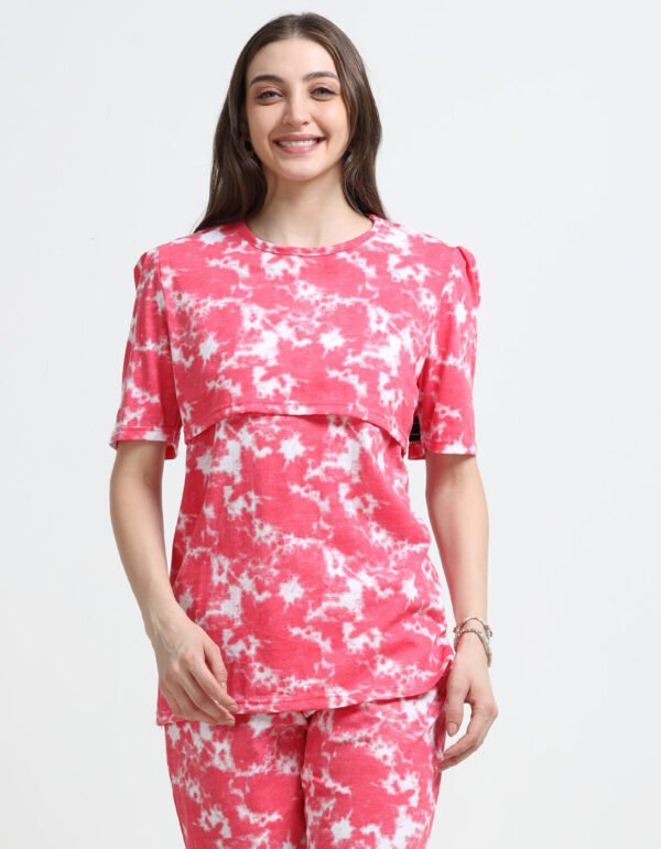 Soft Cotton Feeding Night Suit for Women