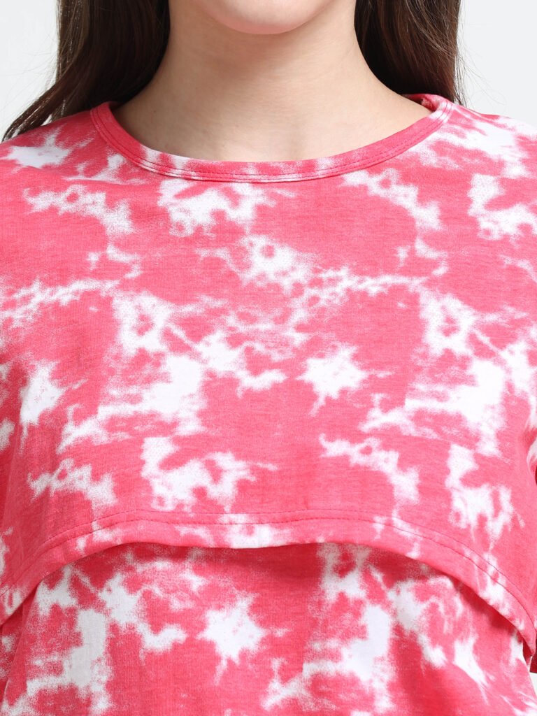 Soft Cotton Feeding Night Suit for Women