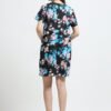 Women’s Casual Floral Print Short Sleeve Long Polo Dress