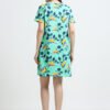 Women’s Mint Green Bird Printed Long T-Shirt Dress
