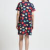 Women’s Heart Print Long Polo Dress