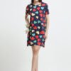 Women’s Heart Print Long Polo Dress