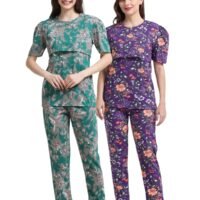 BG-VIOLETFLOWER.jpeg ZIPLESS FEEDING CO-ORD SET COMBO OF 2