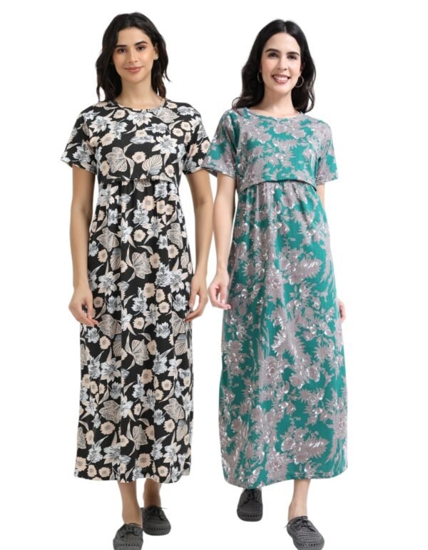 BLACKFLOWER-BG.jpeg ZIPLESS MATERNITY MAXI-COMBO OF 2