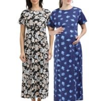 BLACKFLOWER-FISH.jpeg ZIPLESS MATERNITY MAXI-COMBO OF 2